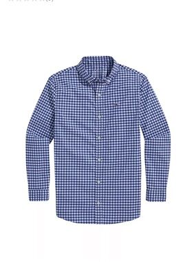 Vineyard Vines Boys Classic Blue Whale Button-Down Shirt